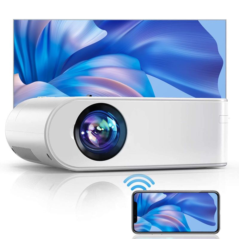 YABER Buffalo Pro U2, mini wifi projektor 1080P, 135 ANSI lumenů, bílá