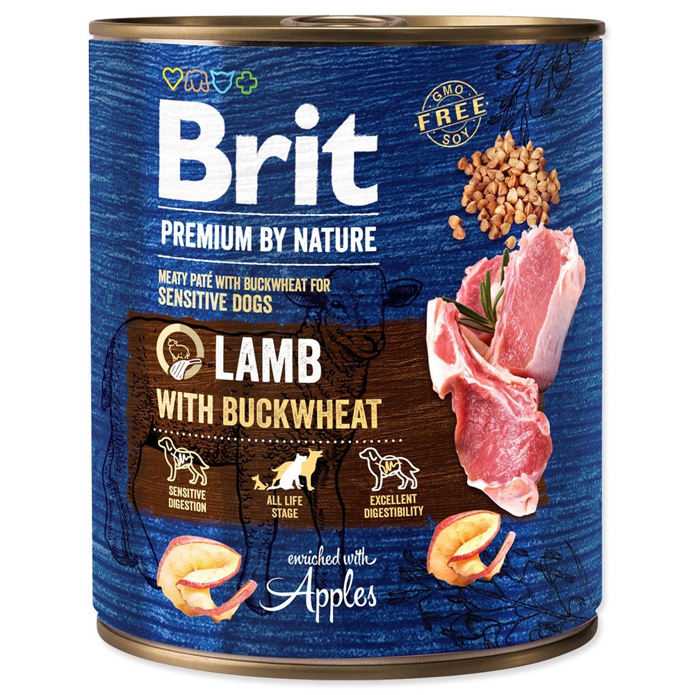 BRIT PREMIUM BY NATURE LAMB WITH BUCKWHEAT 800 G (294-100322)