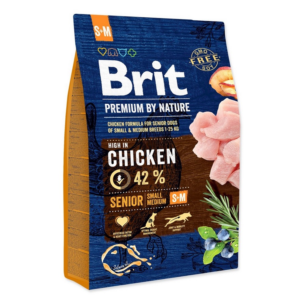 BRIT PREMIUM BY NATURE SENIOR S+M 3 KG (294-170820)