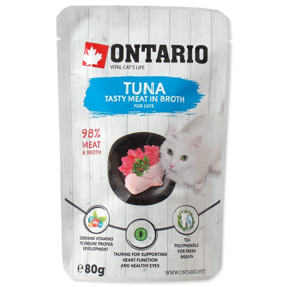 ONTARIO KAPSICKA CAT TUNA IN BROTH 80G