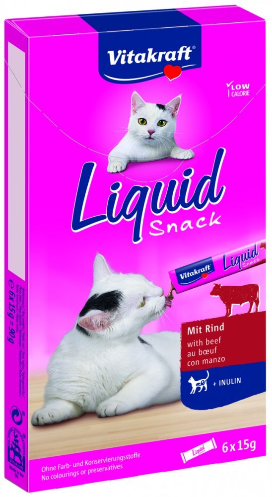 VITAKRAFT CAT LIQUID SNACK HOVADZIE + INULIN 90 G, 2423521