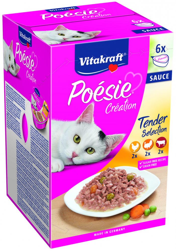 VITAKRAFT POESIA MULTIPACK V OMACKE 6X85 G, 2435085