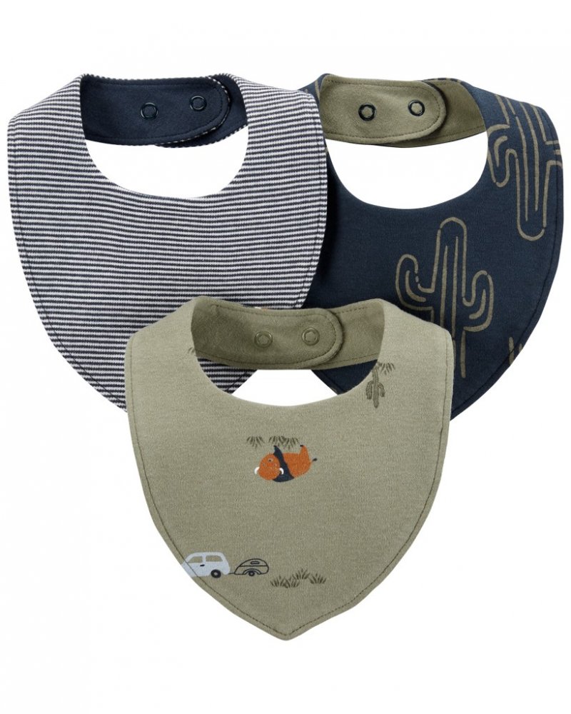 CARTER\'S Podbraníky Cactus & Buffalo chlapec 3ks