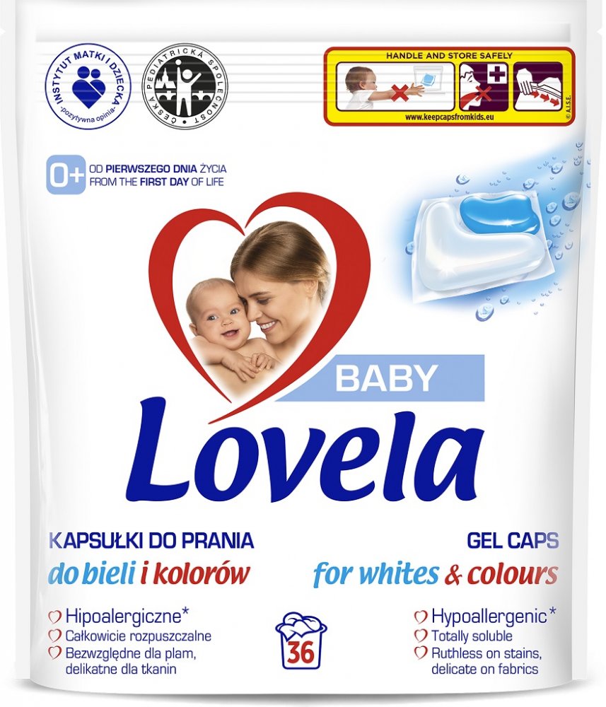 LOVELA Baby kapsuly gélové na pranie 36 ks