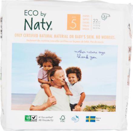 ECO BY NATY Plienky jednorazové 5 (11-25 kg) 22 ks