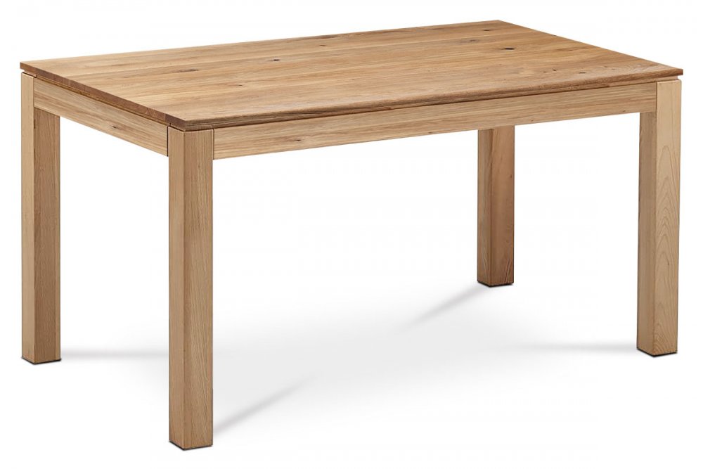 AUTRONIC DS-D160 OAK Jedálenský stôl 160x90x75 cm, masív dub, povrchová úprava olejom, nohy 8x8x cm