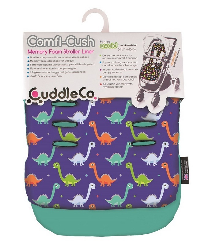 CuddleCo Comfi-Cush, Vložka do kočíka, 80x33cm, Dinosaury