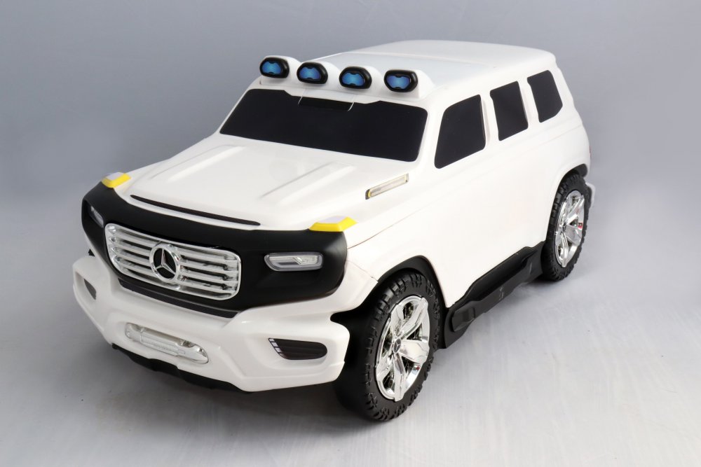 Detské Licencované odrážadlo a kufrík 2v1 Mercedes-Benz  Ener-G-Force biele