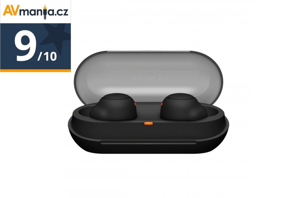 Sony WF-C500, Bluetooth In-ear, nespojená sluchátka, nabíjecí pouzdro, černá