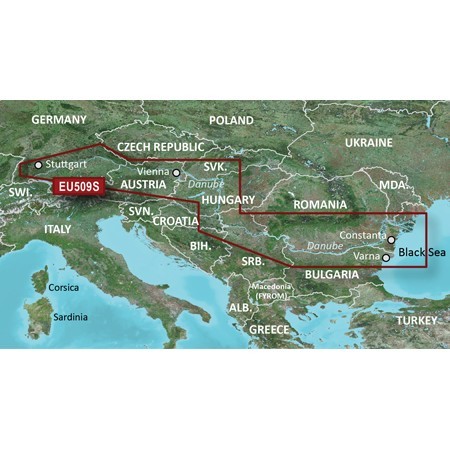 Obrázok Garmin BlueChart G2 Vision - EU509S / Plavebná mapa mapa Dunaja