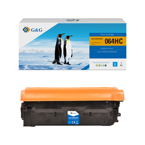 G&G kompatibil. toner s Canon 064 H C, NT-CC064XQFC-RC, cyan, 10500str., high capacity