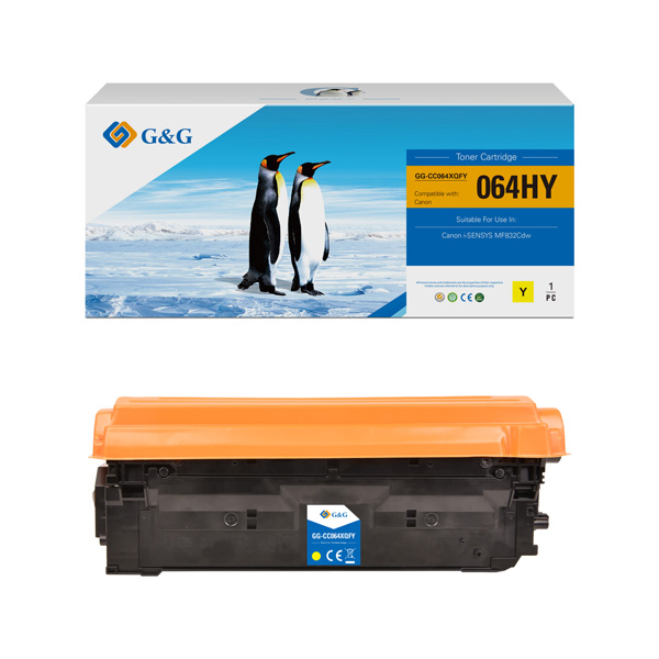 G&G kompatibil. toner s Canon 064 H Y, NT-CC064XQFY-RC, yellow, 10500str., high capacity