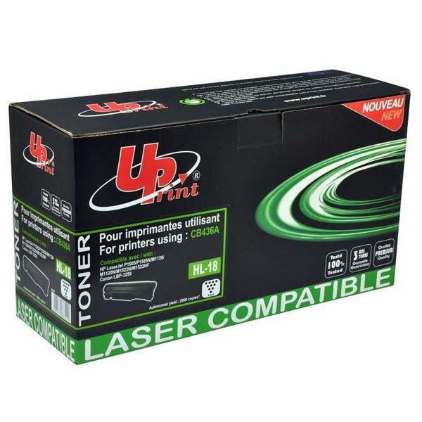 UPrint kompatibil. toner s CB436A, black, 2000str., HL-18, s čipom, pre HP LaserJet P1505, P1506, M1522n, nf MFP, UPrint