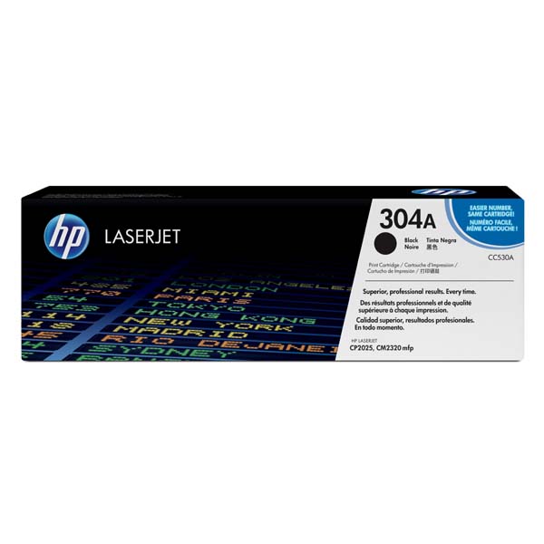 HP originál toner CC530A, HP 304A, black, 3500str.