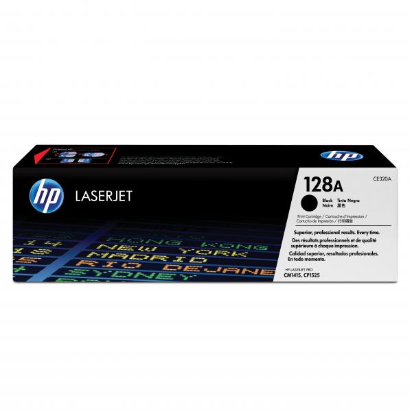 HP originál toner CE320A, HP 128A, black, 2000str.