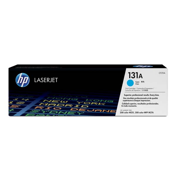 HP originál toner CF211A, HP 131A, cyan, 1800str., 600g