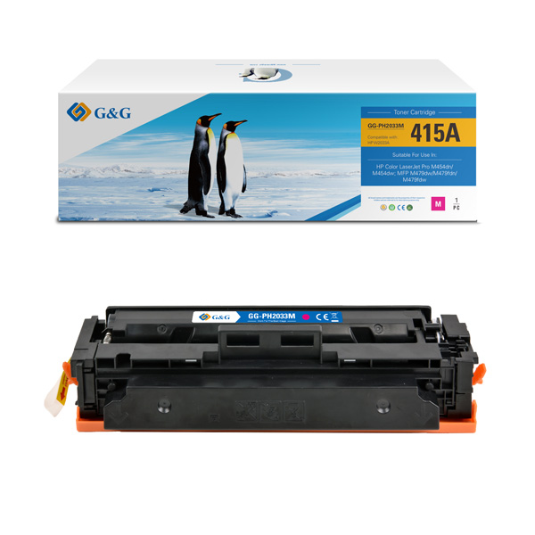 G&G kompatibil. toner s HP W2033A, NT-PH2033M, HP 415A, magenta, 2100str.