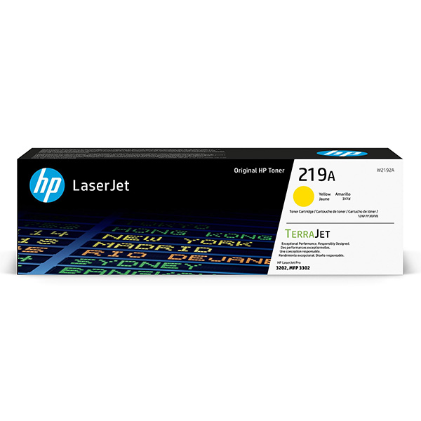 HP TerraJet originál toner W2192A, HP 219A, yellow, 1200str.