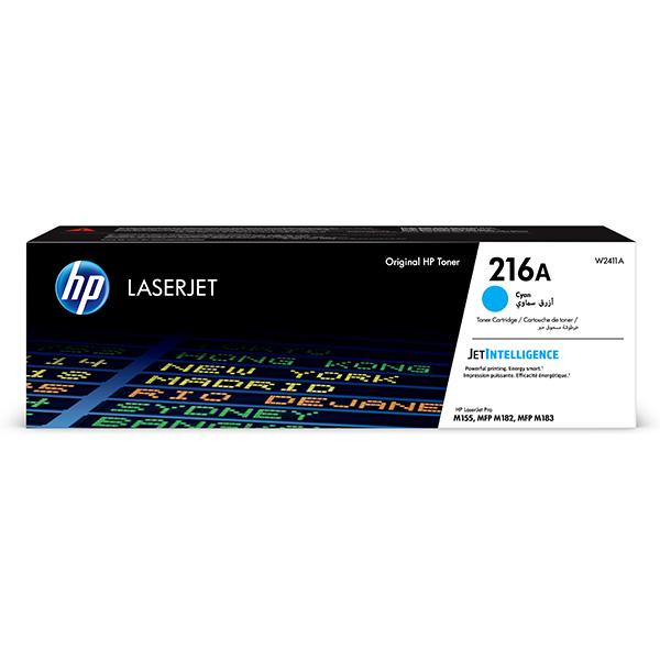 HP originál toner W2411A, HP 216A, cyan, 850str.