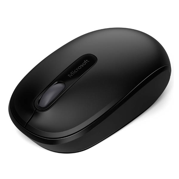 Microsoft Myš Mobile Mouse 1850, 1000DPI, 2.4 [GHz], optická, 3tl., bezdrôtová, čierna, 1 ks AA, Klasická, Microsoft Nano Transcei