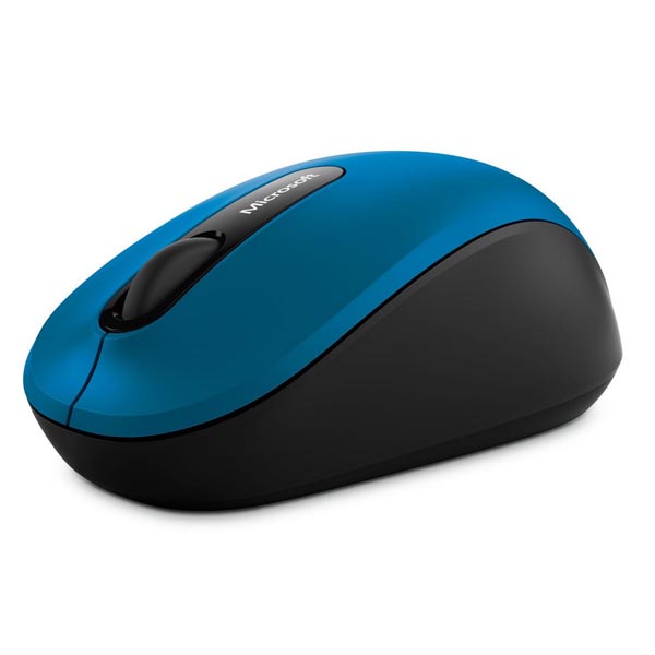Microsoft Myš Bluetooth Mobile Mouse 3600, 1000DPI, Bluetooth, optická, 3tl., bezdrôtová, modrá, 1 ks AA, klasická, BlueTrack
