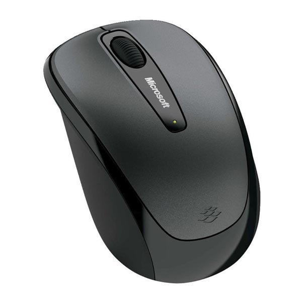 Microsoft Myš Mobile Mouse 3500, 1000DPI, 2.4 [GHz], optická, 3tl., bezdrôtová, šedá, 1 ks AA, klasická, Microsoft Nano Transceive