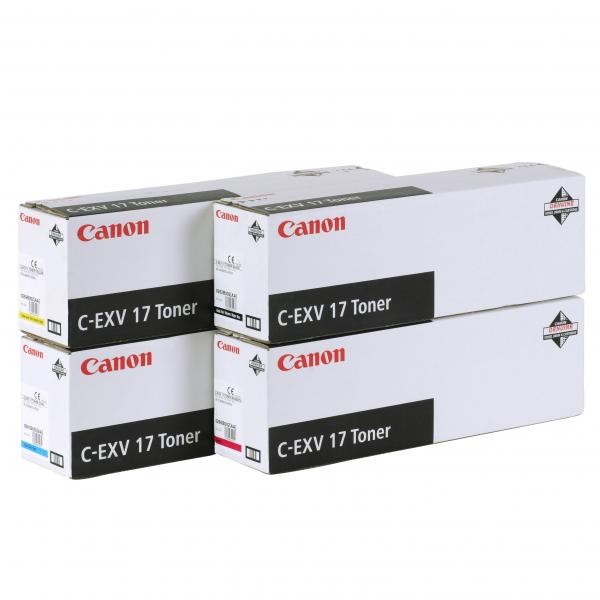 Canon originál toner C-EXV17 Y, 0259B002, yellow, 36000str.