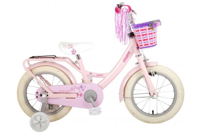 VOLARE - Detský bicykel Volare Ashley - Dievčenský - 14 palcový - Ružový - zmontovaný na 95 %