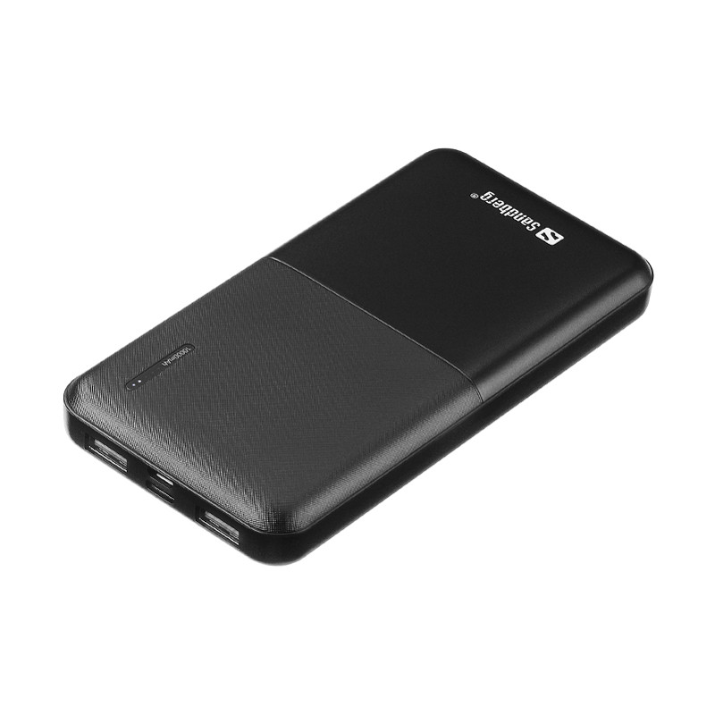 Sandberg Saver Powerbank 10000 mAh,2x USB-A,čierny