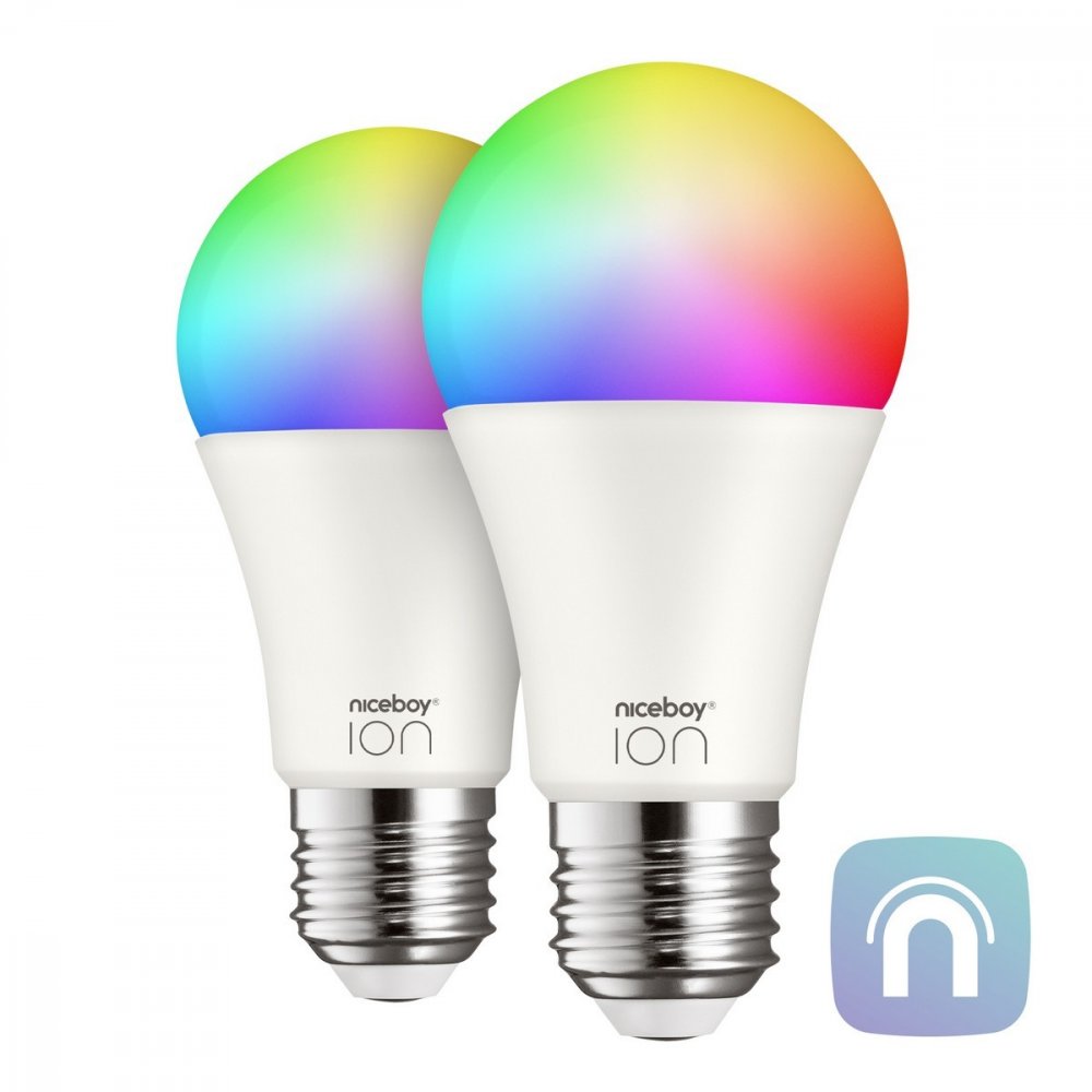 Niceboy ION SmartBulb RGB E27, 9W, 2ks (SC-E27-set)