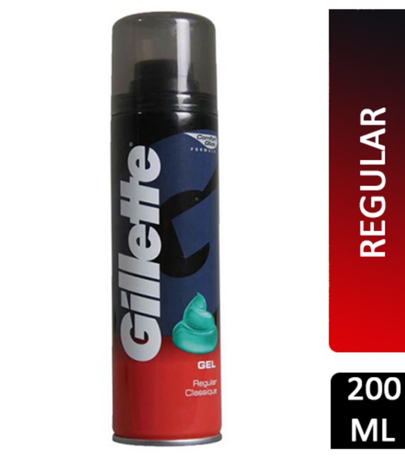 GILLETTE SHAVING GEL 200 ML REGULAR