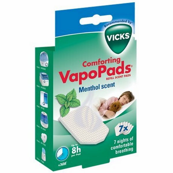 VICKS VAPOPADS MENTOLOVE VANKUSIKY DO ZVLHCOVACOV