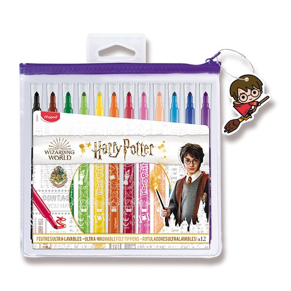 Detské fixky MAPED Harry Potter, 12 farieb