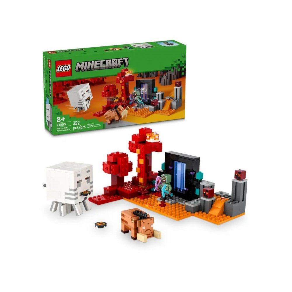 LEGO MINECRAFT PREPADNUTIE PORTALU DO NETHERU /21255/