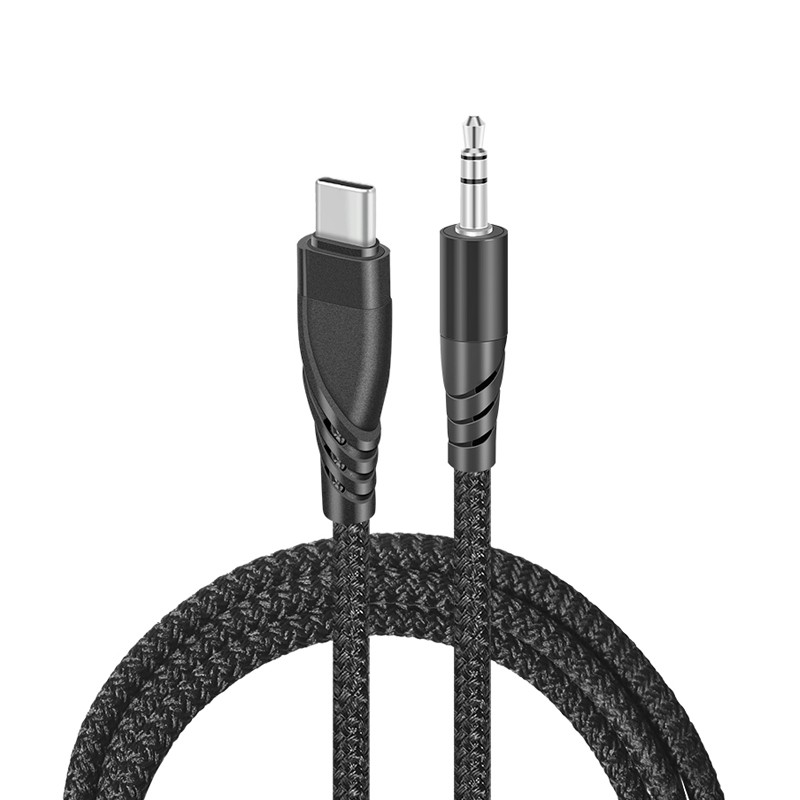 Redukce Sturdo USB-C/3,5mm jack černá OTG redukce