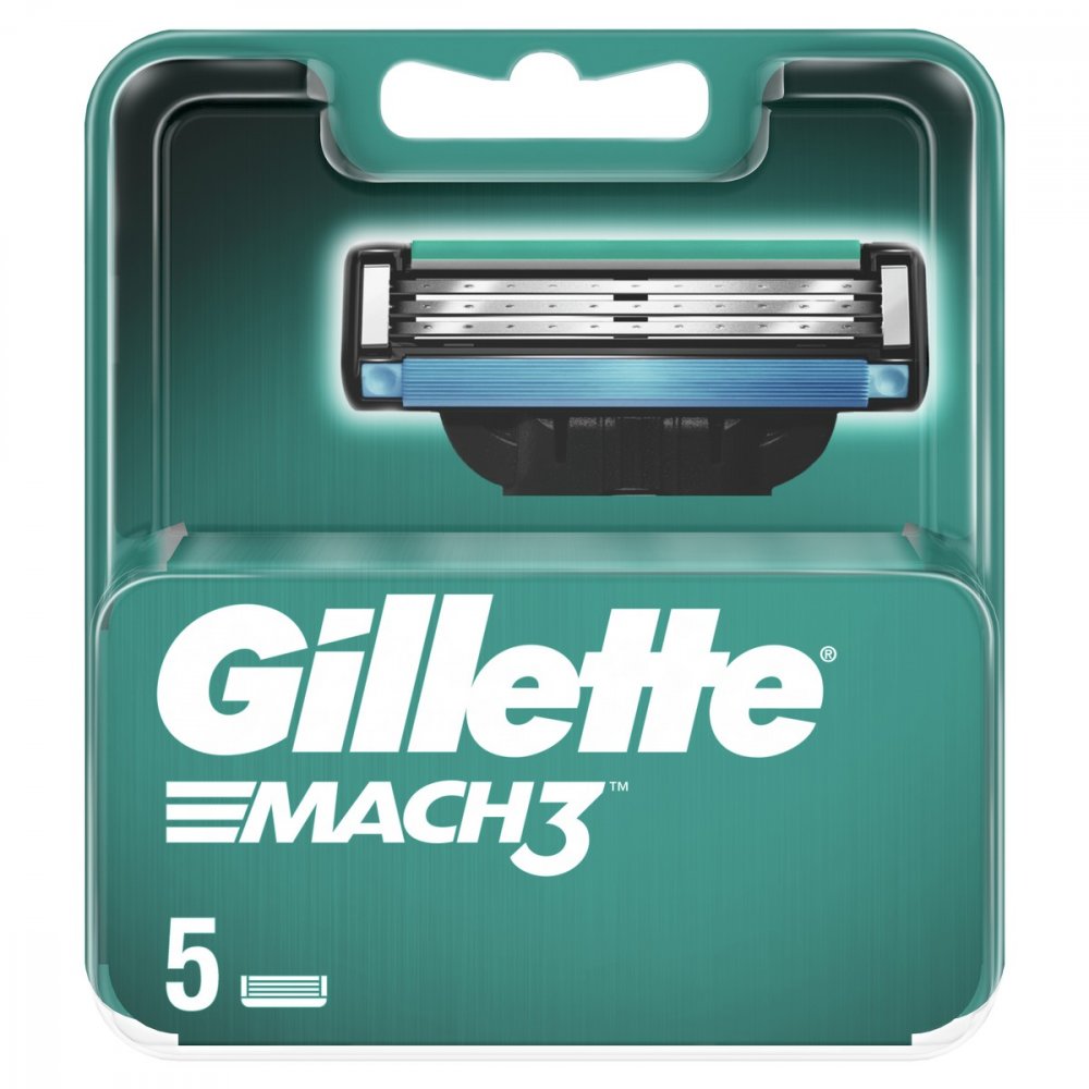 GILLETTE MACH3 NAHRADNE HOLIACE HLAVICE PRE MUZOV 5 KS