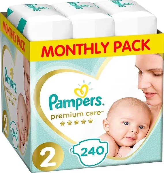 Pampers Premium Care 2 MINI 3-6 kg 240 ks