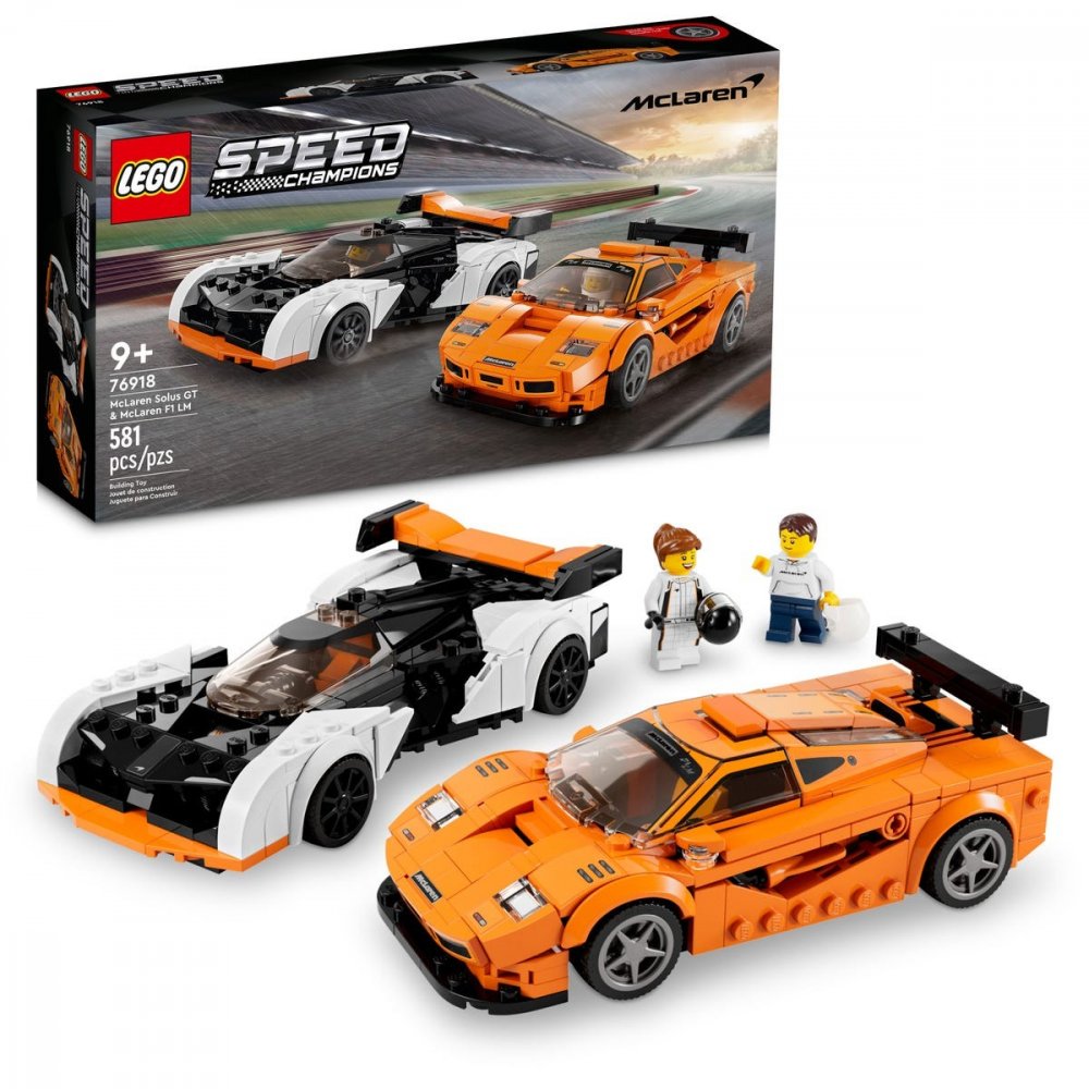 LEGO SPEED CHAMPIONS MCLAREN SOLUS GT A MCLAREN F1 LM /76918/