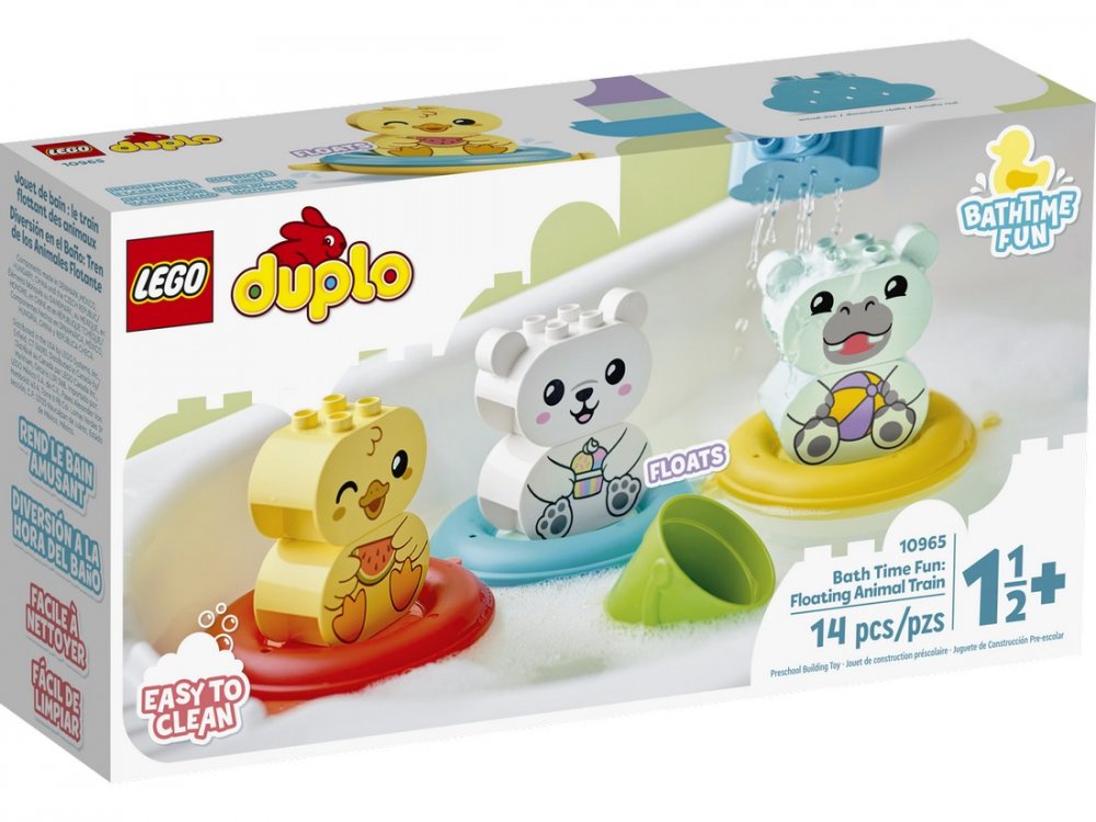 LEGO® DUPLO® 10965 Zábava vo vani : Plávajúci vláčik so zvieratkami