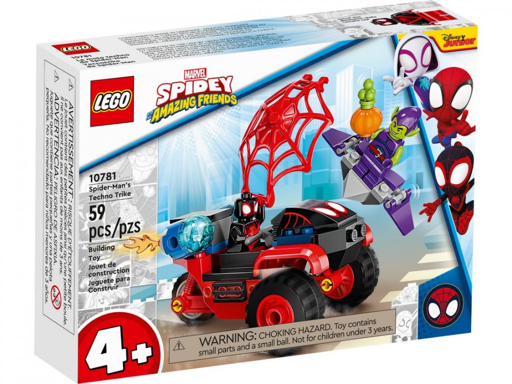 LEGO® Marvel 10781 Miles Morales: SpiderMan a jeho techno trojkolka
