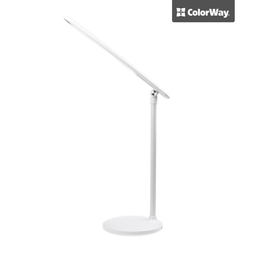 Colorway stolní LED lampa / CW-DL02B-W/ Integrovaná baterie / Bílá