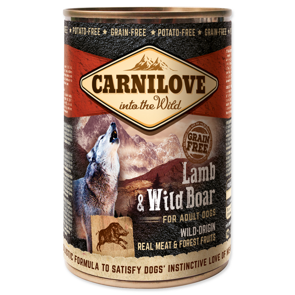 CARNILOVE WILD MEAT LAMB AND WILD BOAR 400G (294-111196)