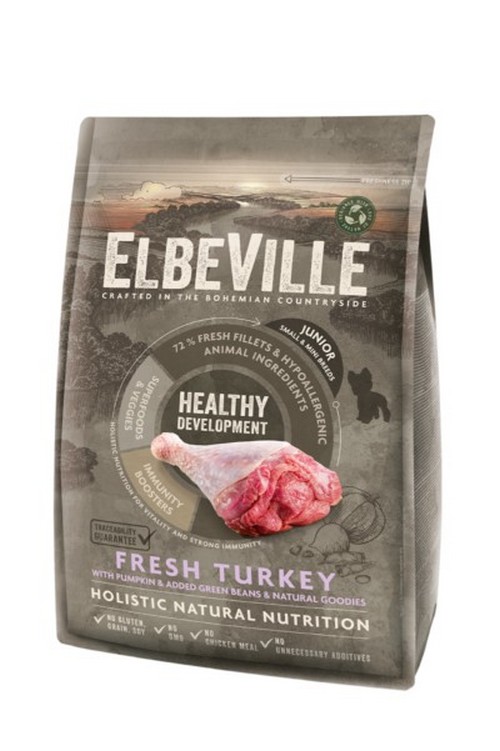 ELBEVILLE PUPPY AND JUNIOR MINI FRESH TURKEY HEALTHY DEVELOPMENT 4 KG