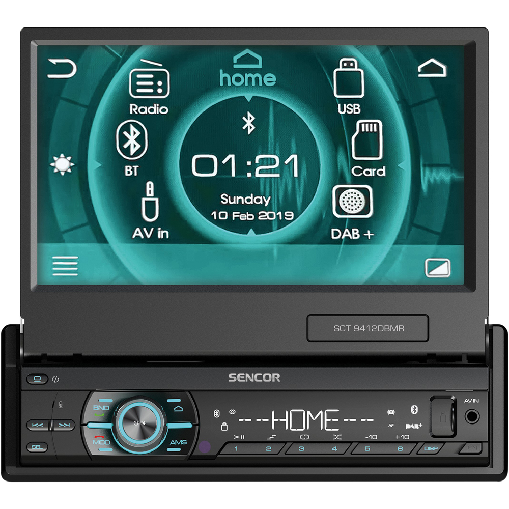 SCT 9412DBMR autorádio S USB/SD SENCOR