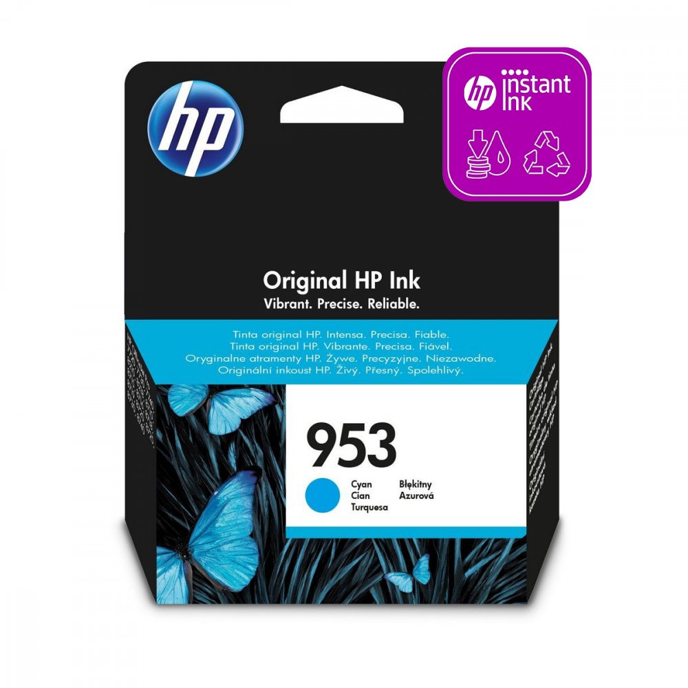 HP ORIGINAL INK F6U12AE, CYAN, 700STR., 10ML, HP 953, HP OJ PRO