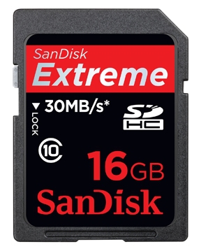 SANDISK EXTREME SDHC U3 16GB CLASS10 (90MB/s) (90978)
