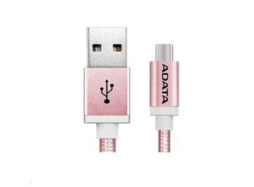 Adata AMUCAL-100CMK-CRG microUSB, 1m, růžový