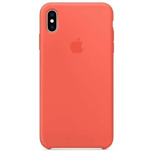 0Púzdro Apple iPhone XS Max Silicone Case - Nectarine