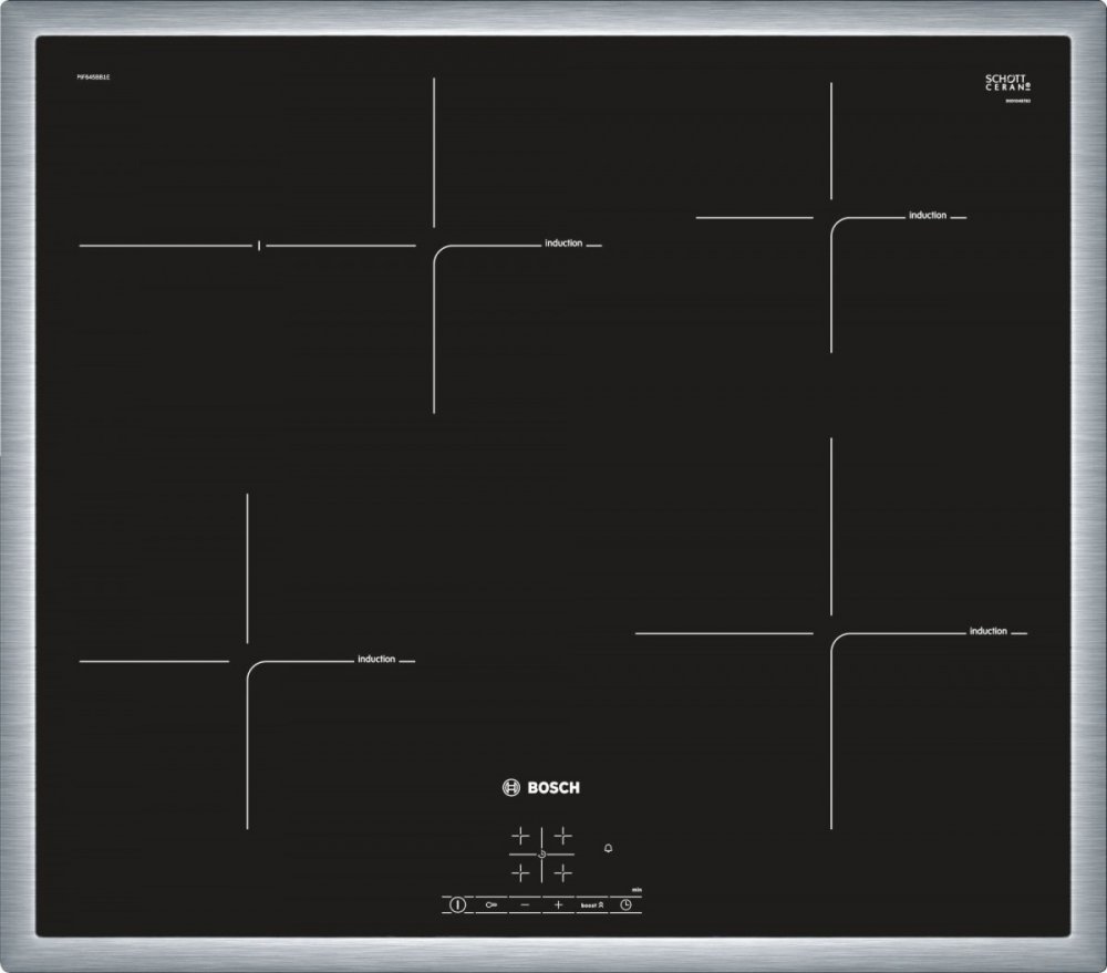 Obrázok Indukčná varná doska Bosch PIF645BB1E čierna/nerez + Doprava zadarmo
