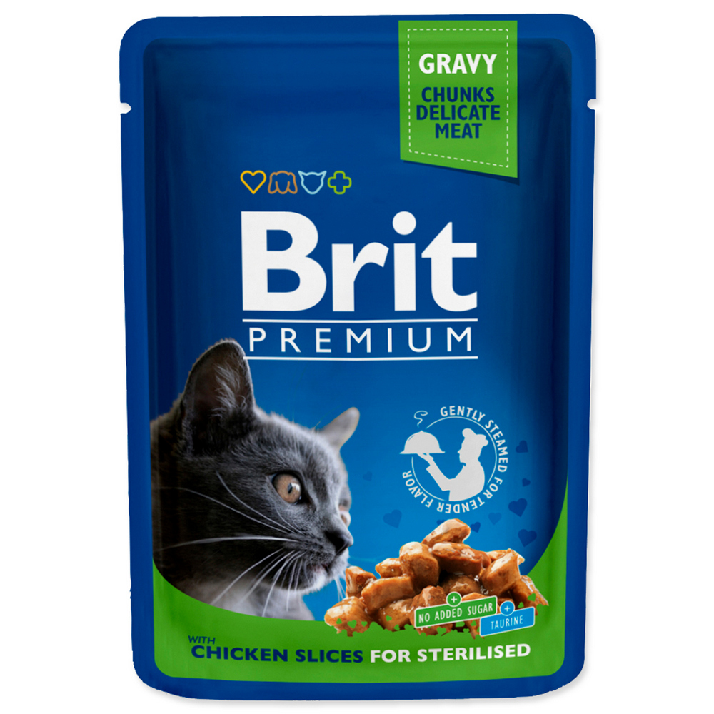 BRIT Premium Cat Chicken Slices for Sterilised 100 g